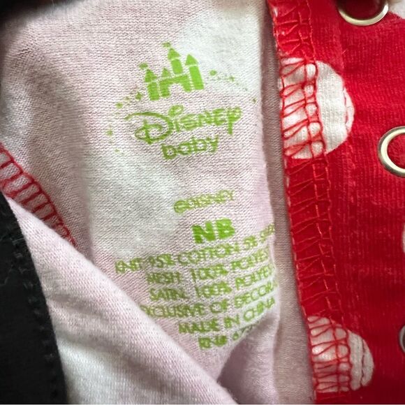 NEWBORN Disney Minnie Mouse Red & Black Polka Dot outfit Costume w/free puppet - Picture 13 of 13